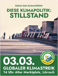 Plakat zum Klimastreik am 03.03.2023 von Parents4Future Deutschland erstellt